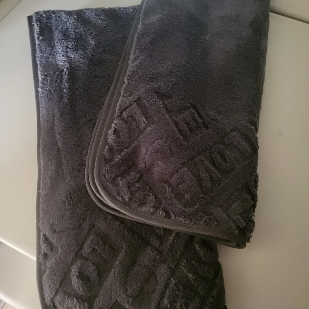 Dark Gray Textured Towels
